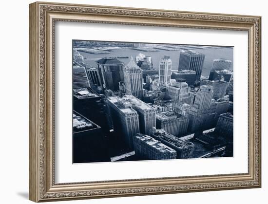 Manhattan Downtown New York-null-Framed Premium Giclee Print