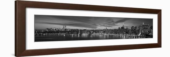 Manhattan Dusk-Richard Berenholtz-Framed Art Print