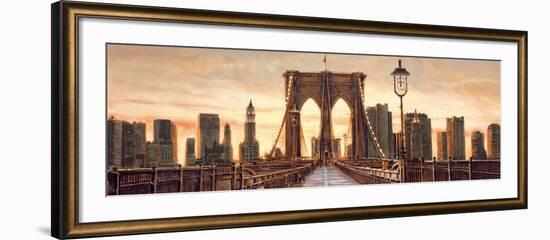 Manhattan Evening-Matthew Daniels-Framed Art Print