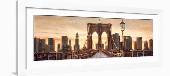 Manhattan Evening-Matthew Daniels-Framed Art Print