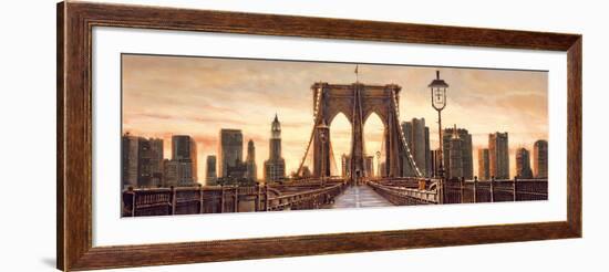 Manhattan Evening-Matthew Daniels-Framed Art Print