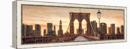 Manhattan Evening-Matthew Daniels-Framed Stretched Canvas