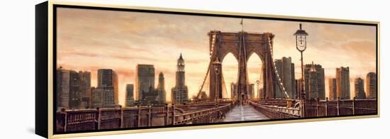 Manhattan Evening-Matthew Daniels-Framed Stretched Canvas