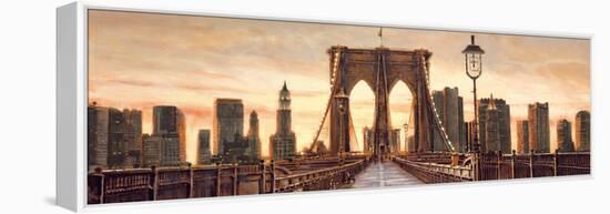 Manhattan Evening-Matthew Daniels-Framed Stretched Canvas