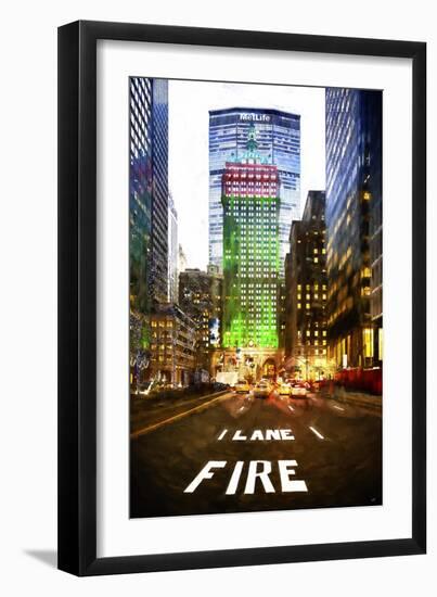 Manhattan Fire Lane-Philippe Hugonnard-Framed Giclee Print