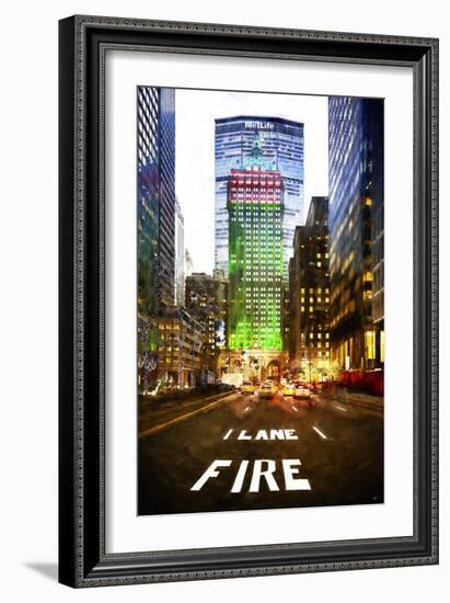 Manhattan Fire Lane-Philippe Hugonnard-Framed Giclee Print