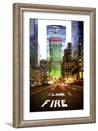 Manhattan Fire Lane-Philippe Hugonnard-Framed Art Print