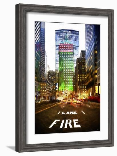 Manhattan Fire Lane-Philippe Hugonnard-Framed Art Print