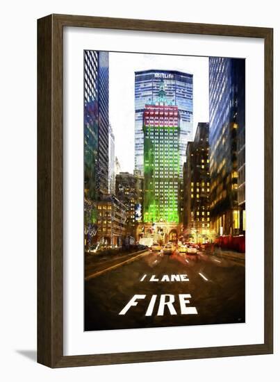 Manhattan Fire Lane-Philippe Hugonnard-Framed Art Print