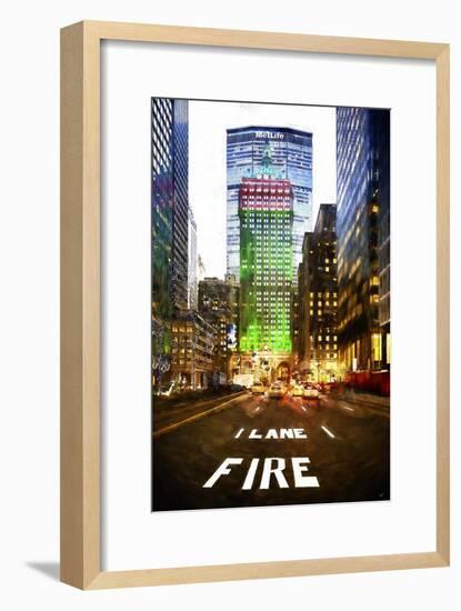 Manhattan Fire Lane-Philippe Hugonnard-Framed Art Print