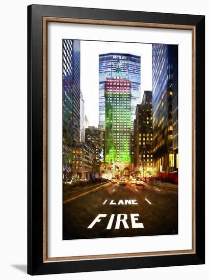 Manhattan Fire Lane-Philippe Hugonnard-Framed Art Print
