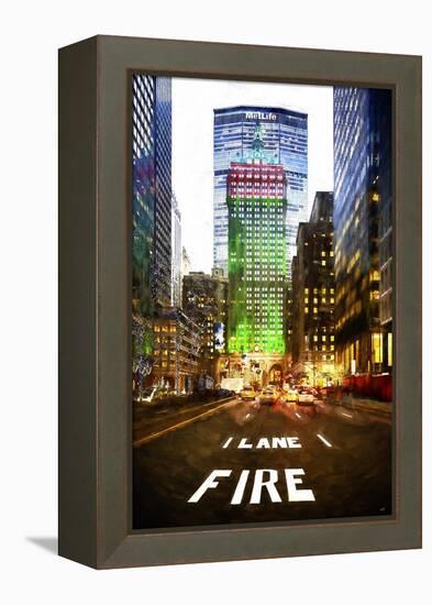 Manhattan Fire Lane-Philippe Hugonnard-Framed Stretched Canvas