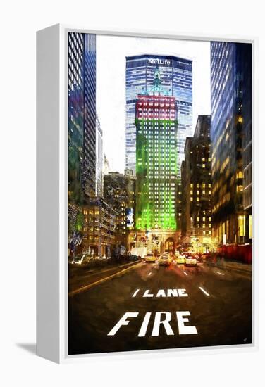 Manhattan Fire Lane-Philippe Hugonnard-Framed Stretched Canvas