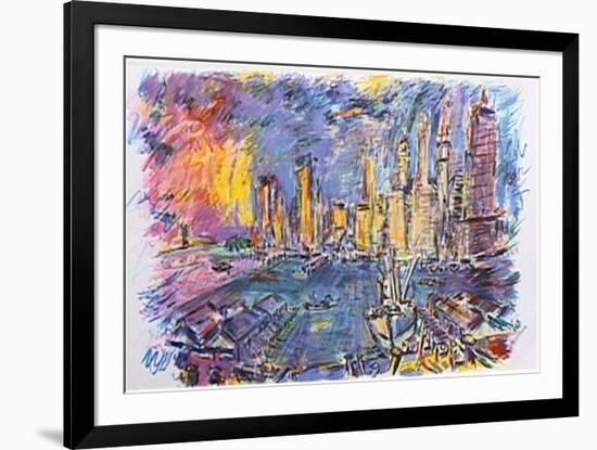 Manhattan From Brooklyn Bridge-Wayne Ensrud-Framed Limited Edition