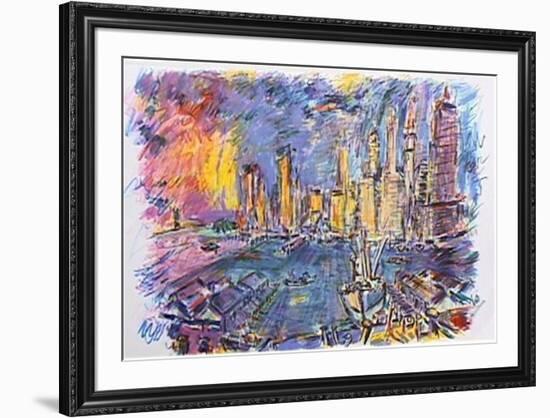 Manhattan From Brooklyn Bridge-Wayne Ensrud-Framed Limited Edition