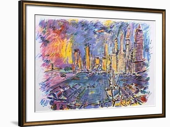 Manhattan From Brooklyn Bridge-Wayne Ensrud-Framed Limited Edition