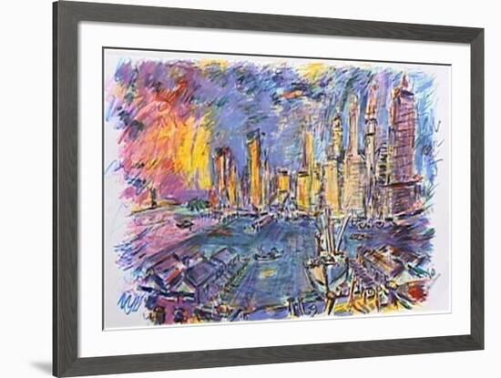 Manhattan From Brooklyn Bridge-Wayne Ensrud-Framed Limited Edition