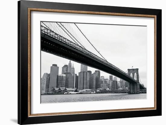 Manhattan from Brooklyn-Erin Clark-Framed Art Print