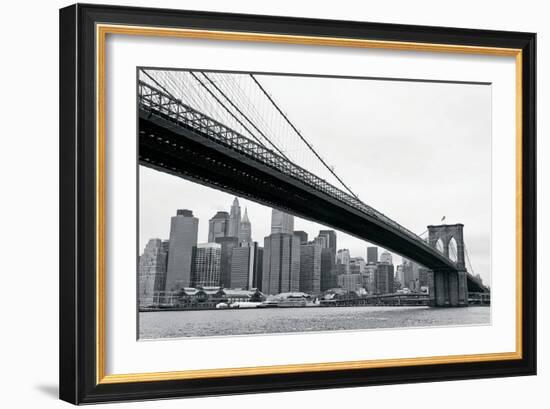 Manhattan from Brooklyn-Erin Clark-Framed Art Print