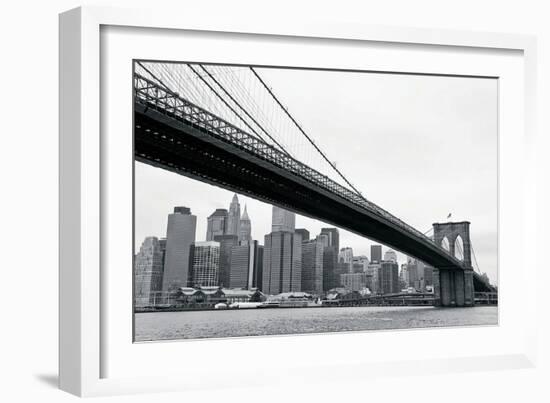 Manhattan from Brooklyn-Erin Clark-Framed Art Print