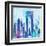 Manhattan II-Paul Brent-Framed Art Print