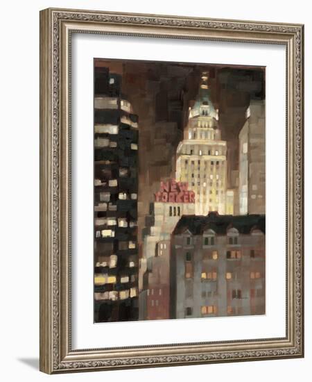 Manhattan Illuminated-Paulo Romero-Framed Art Print