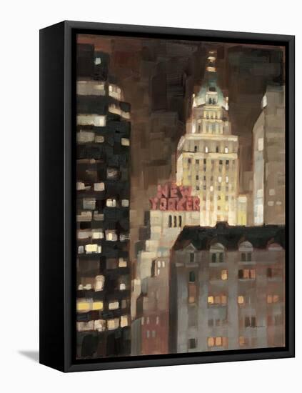 Manhattan Illuminated-Paulo Romero-Framed Stretched Canvas