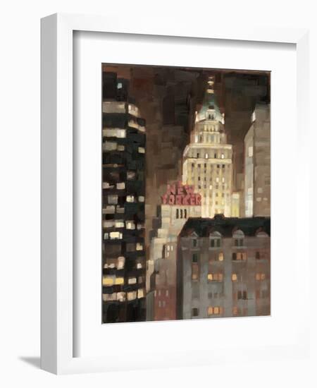 Manhattan Illuminated-Paulo Romero-Framed Premium Giclee Print