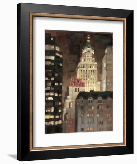 Manhattan Illuminated-Paulo Romero-Framed Art Print