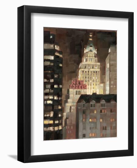 Manhattan Illuminated-Paulo Romero-Framed Art Print