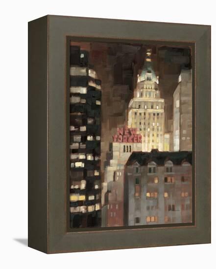 Manhattan Illuminated-Paulo Romero-Framed Stretched Canvas