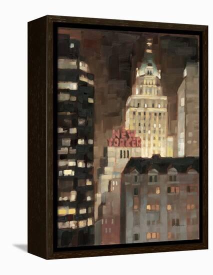 Manhattan Illuminated-Paulo Romero-Framed Stretched Canvas