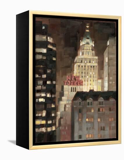 Manhattan Illuminated-Paulo Romero-Framed Stretched Canvas