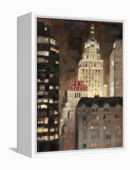 Manhattan Illuminated-Paulo Romero-Framed Stretched Canvas