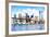 Manhattan Island - In the Style of Oil Painting-Philippe Hugonnard-Framed Giclee Print