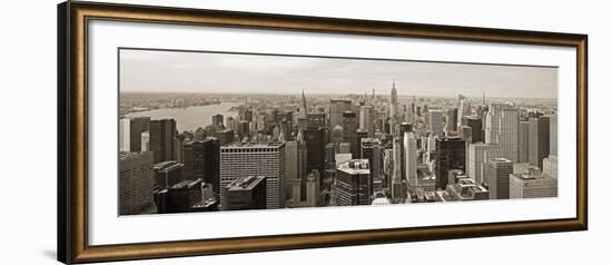 Manhattan Looking South-Richard Berenholtz-Framed Art Print