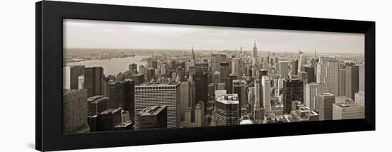 Manhattan Looking South-Richard Berenholtz-Framed Art Print