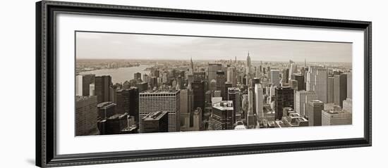 Manhattan Looking South-Richard Berenholtz-Framed Art Print
