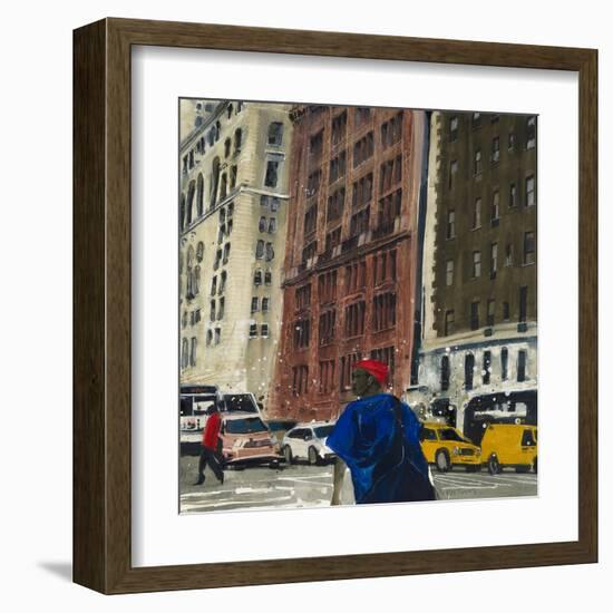 Manhattan Man, New York-Susan Brown-Framed Giclee Print