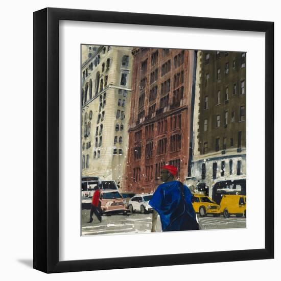 Manhattan Man, New York-Susan Brown-Framed Giclee Print