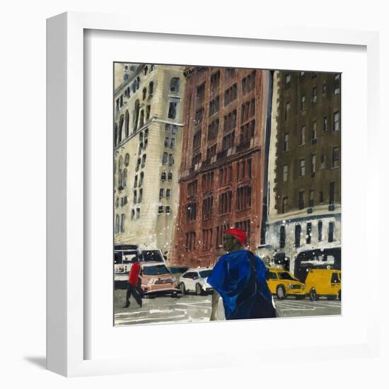 Manhattan Man, New York-Susan Brown-Framed Giclee Print