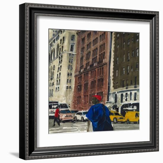 Manhattan Man, New York-Susan Brown-Framed Giclee Print