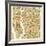 Manhattan Map-Jazzberry Blue-Framed Giclee Print