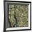 Manhattan Map-Jazzberry Blue-Framed Giclee Print