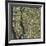 Manhattan Map-Jazzberry Blue-Framed Giclee Print