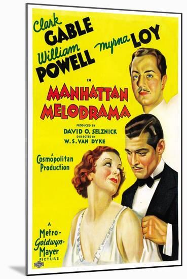 Manhattan Melodrama, 1934-null-Mounted Giclee Print