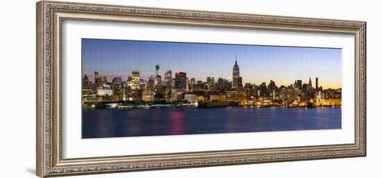 Manhattan, Midtown Manhattan across the Hudson River, New York, United States of America-Gavin Hellier-Framed Photographic Print