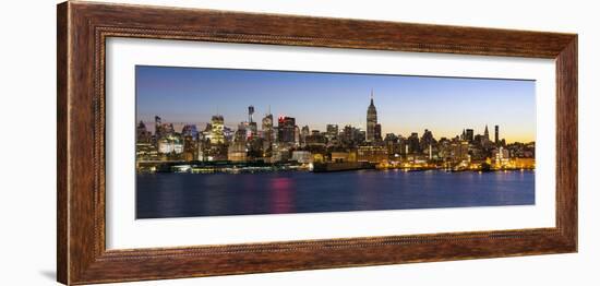 Manhattan, Midtown Manhattan across the Hudson River, New York, United States of America-Gavin Hellier-Framed Photographic Print