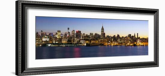 Manhattan, Midtown Manhattan across the Hudson River, New York, United States of America-Gavin Hellier-Framed Photographic Print