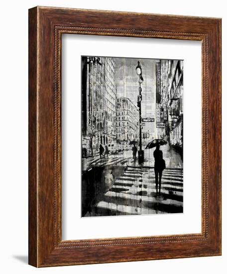 Manhattan Moment-Loui Jover-Framed Art Print